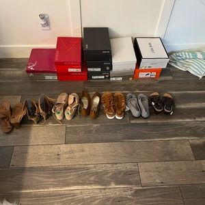A variety of Kenneth Cole Reaction, Aerosoles, Franco Sarto, Nine West etc.